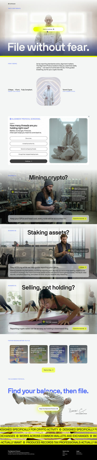 CoinTracker — The Alignment System